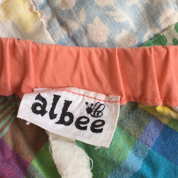 Vintage Albee Rainbow Plaid Midi Skirt!! - Picture 4 of 4